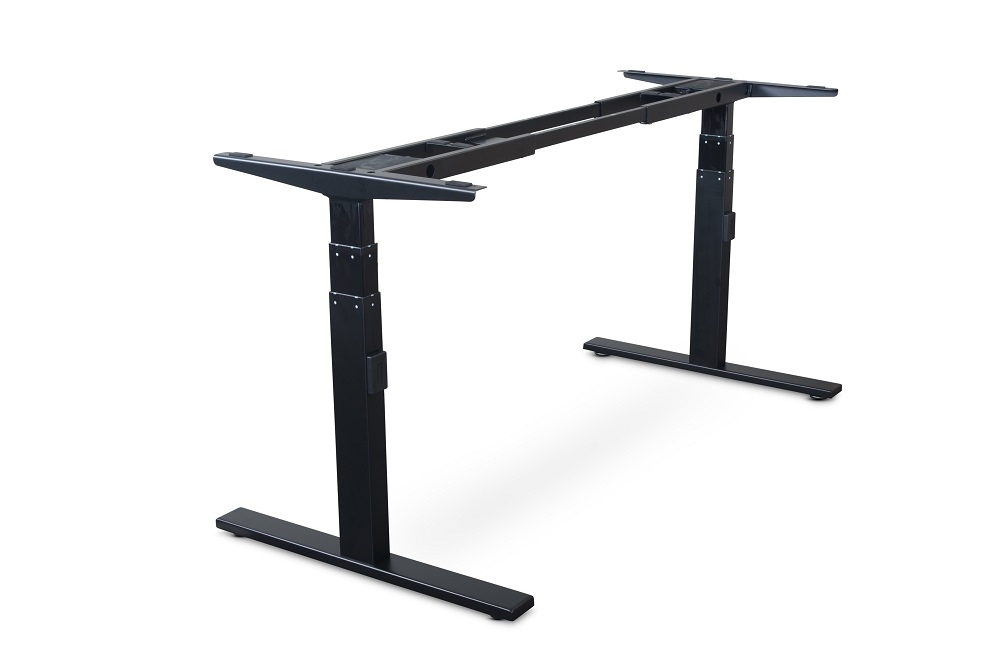 Vertilift 2-Leg Electric Height Adjustable Desk Frame in Black 